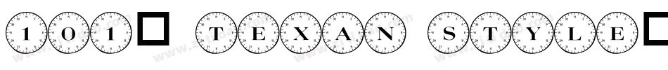 101! Texan Style字体转换